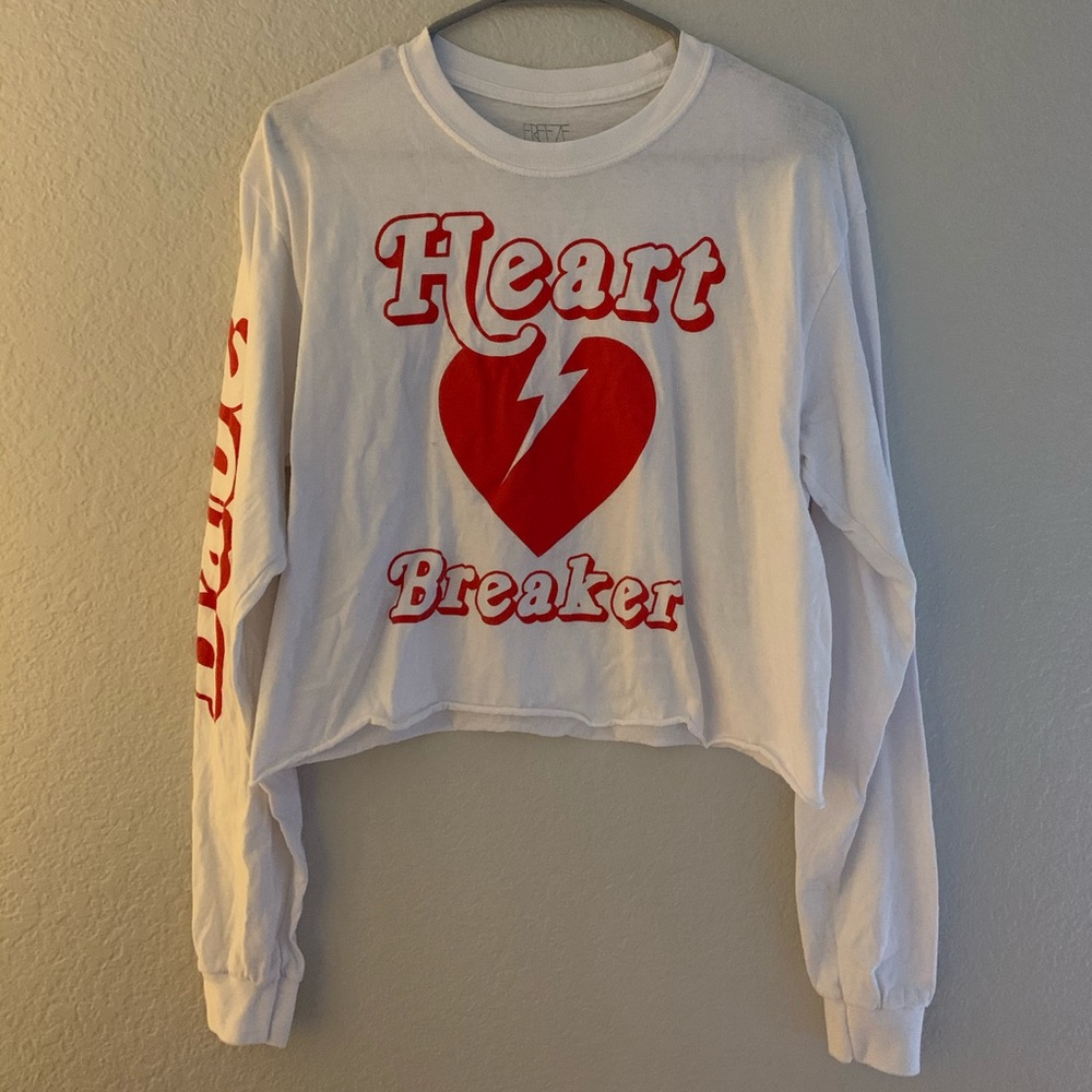 Heart Breaker long sleeve crop top - Picture 2 of 5